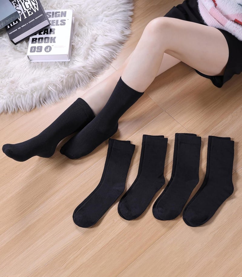 SDBING Womens Cat Socks Cute Gifts Animal Soft Breathable Thin Cotton Casual Crew Socks 5 Pairs - Image 2